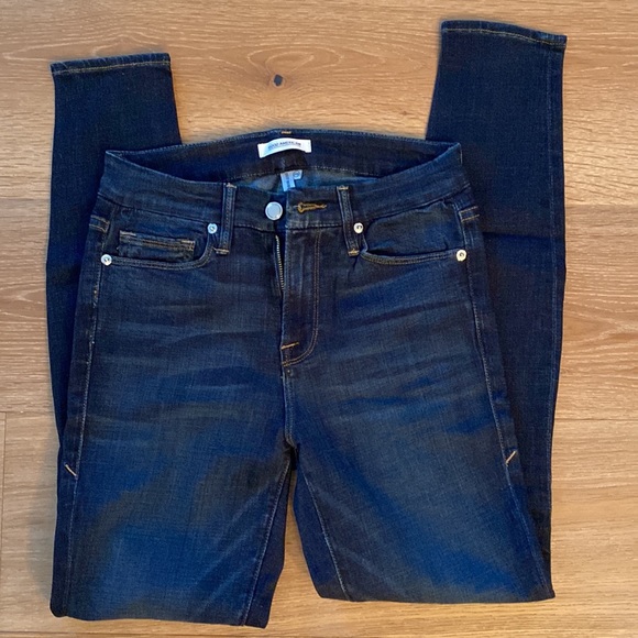 Good American Good Legs Skinny, Dark Wash - Picture 2 of 3